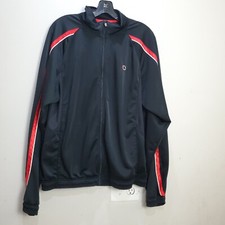 CHAMPION Mens Tracksuit Top Jacket Medium Black Polyester Running Sports Logo M
