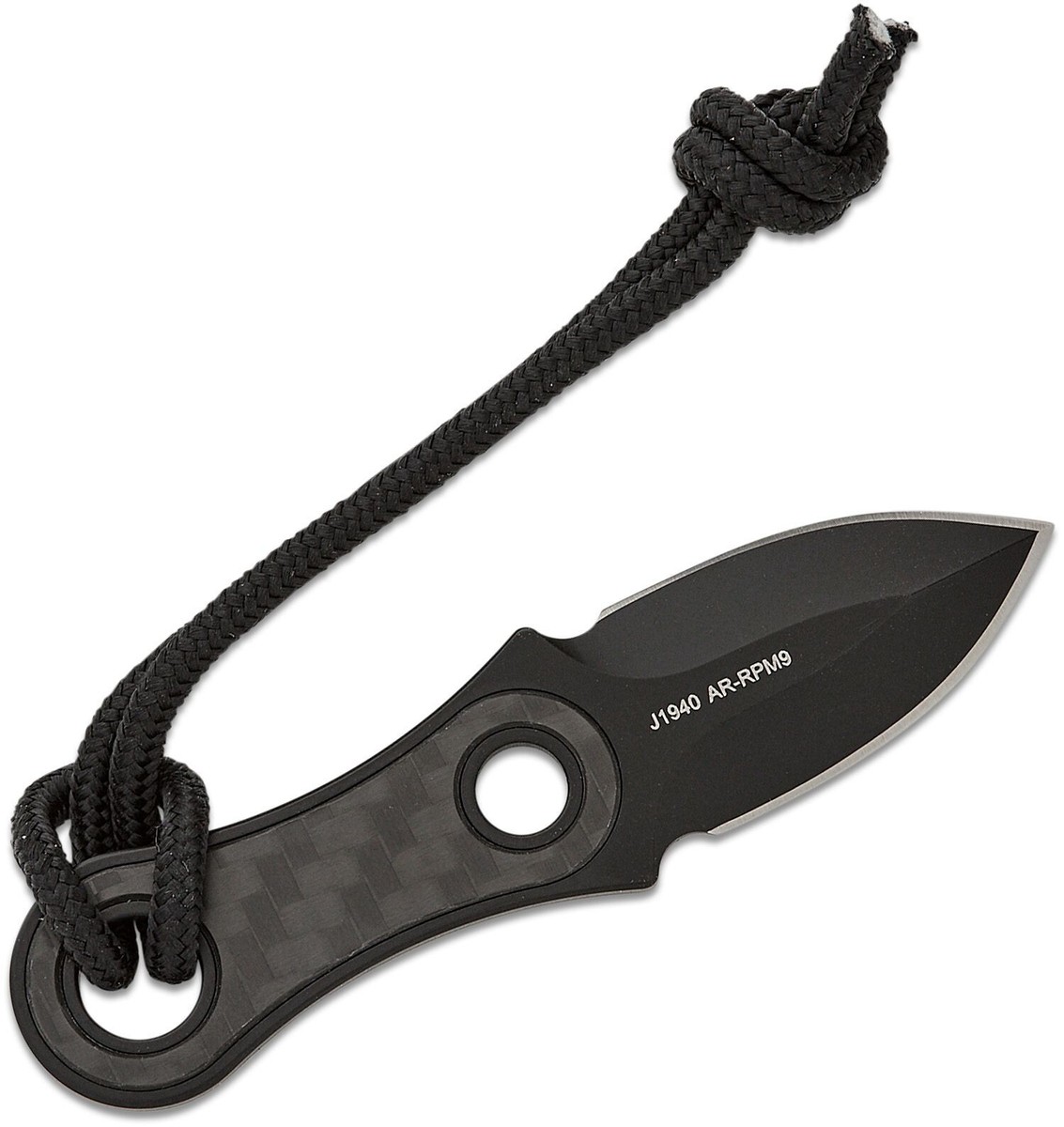 J1940BCF CJRB Knap Carbon Fiber Handles AR-RPM9 Black Blade