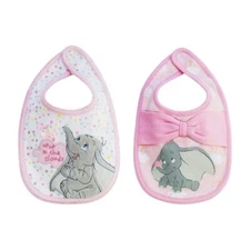 Disney Store Disney Baby Dumbo 2-Pack Pink Bibs Set for Baby