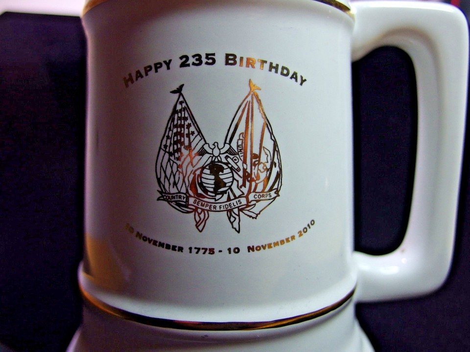 USMC Fort Leonard Wood Missouri stein Mug Military 235 Anniversary eBay