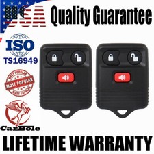 2 Replacement Keyless Entry Remote Control Key Fob Clicker Transmitter 3 Button