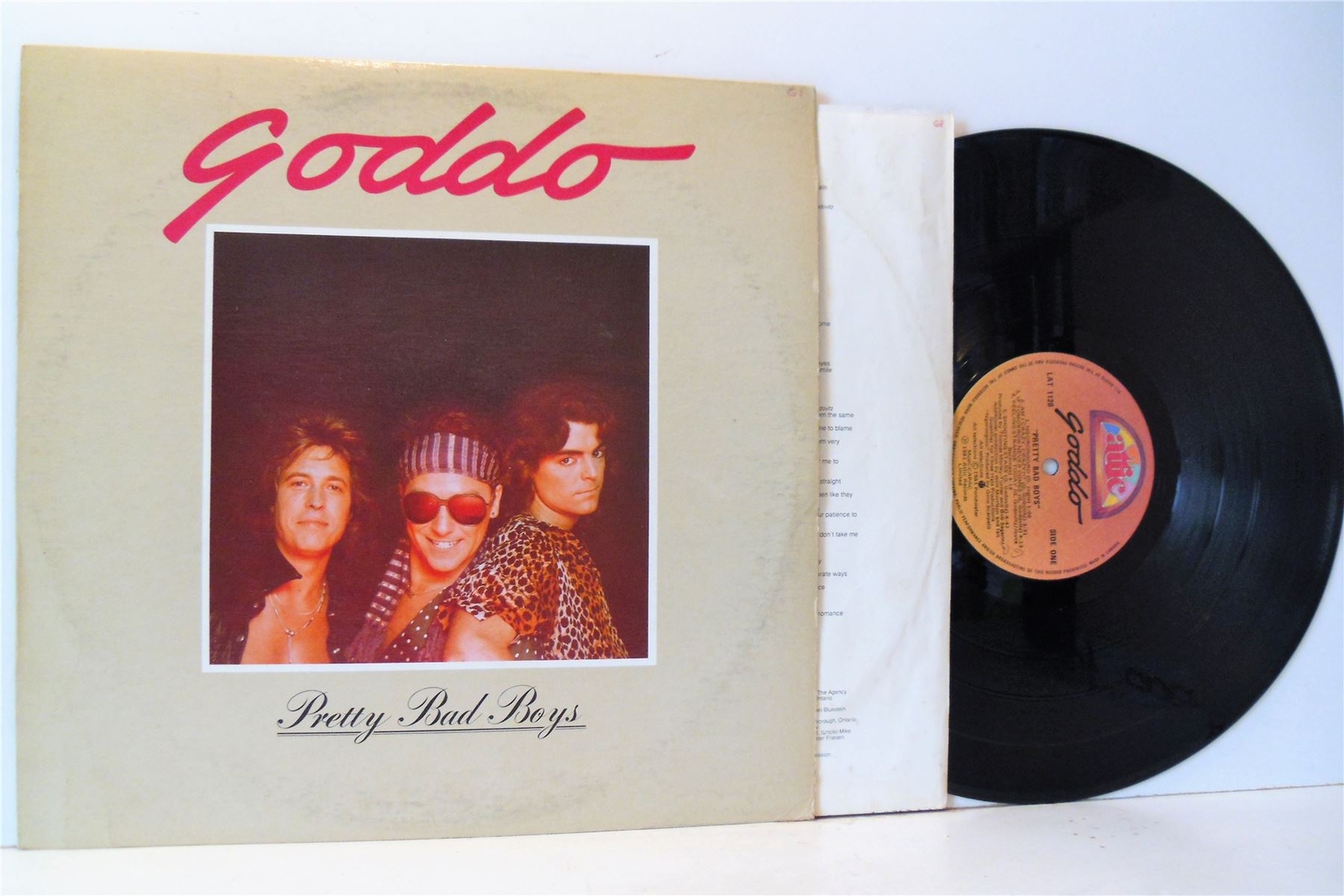 GODDO pretty bad boys LP VG+/VG, LAT 1120, vinyl, album, with lyric