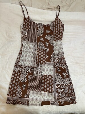 brown pacsun dress Womens NWT Size Small Style 0018 Floral dress