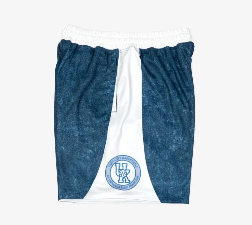 UK KENTUCKY WILDCATS 1995 96 Denim 19Nine Basketball Shorts sz S