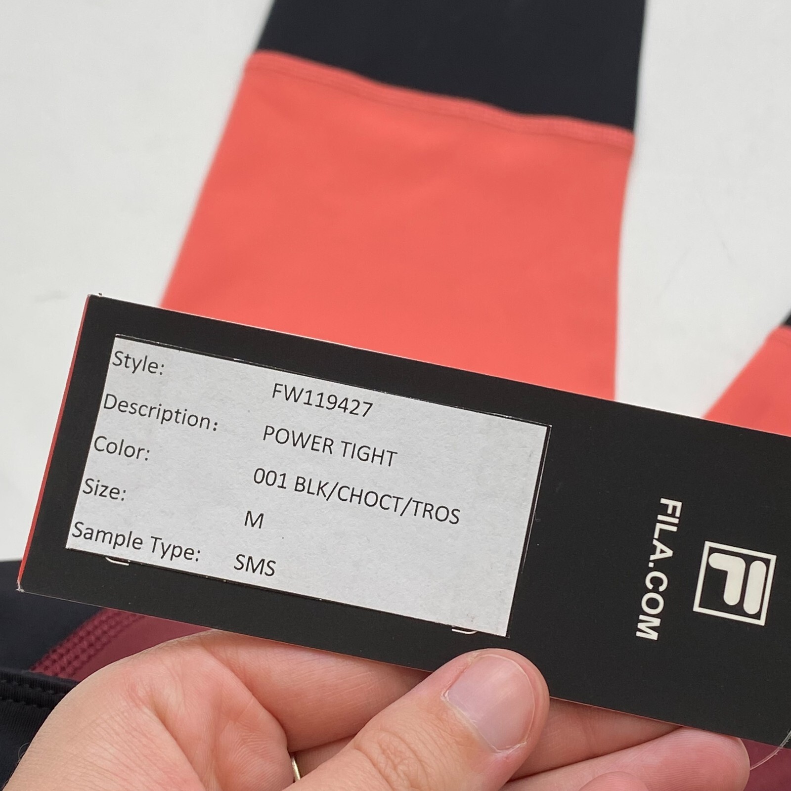 FILA Leggings Donna Colorblock Power Stretti Taglia Media A90