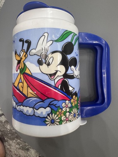 RARE VTG. 2004 Disney World Vacation Club Pluto Refillable Plastic Travel Mug - Picture 2 of 11