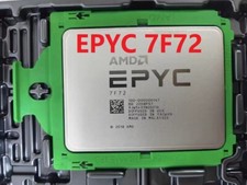 AMD EPYC 7F72 CPU Processor 3.2GHz 24 core 48 thread 192MB 240W Unlocked 