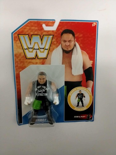 Mattel WWE Retro Samoa Joe WWF Hasbro Vintage Wres...