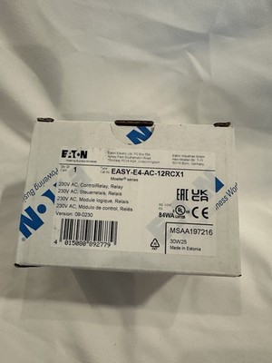 * NEW *   Eaton  - EASY-E4-AC-12RCX1 Control Relay Module 230V AC
