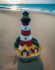 Lenox Assateague Island Lighthouse Mini Thimble Figurine. Free Shipping.  