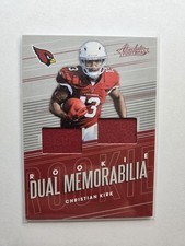 2018 Panini Absolute #RDM-BC Christian Kirk Rookie Dual Patch Memorabilia AA37