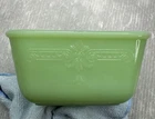 vintage Fire King JADEITE 1940s Philbe Green Refrigerator Glass Dish NO LID