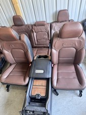Ram Longhorn Brown Leather Crew Cab Seats 19-24 1500 With Console Ram Longhorn Brown Leather Crew Cab Seats 19-24 1500 With Console