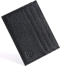 Credit Card Holder Wallet, RFID Blocking Leather Ultra Slim Wallet, Thin Minimal
