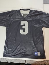 Vintage Reebok Jeff George #3 Oakland Raiders Reversible NFL Jersey Black Sz 56