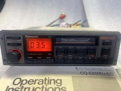 Panasonic CQ-E650EU/EC Vintage car stereo Cassette DOLBY RCA 90