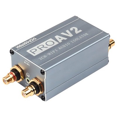 WisWinDa Pro 2Channels RCA Noise Filter Hum Eliminator Ground Loop Isolator (...