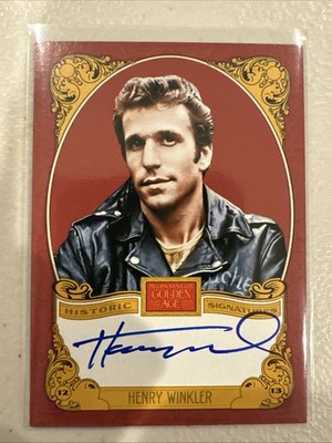 2013 GOLDEN AGE HISTORIC SIGNATURES #HNR HENRY WINKLER (FONZ - HAPPY DAYS)