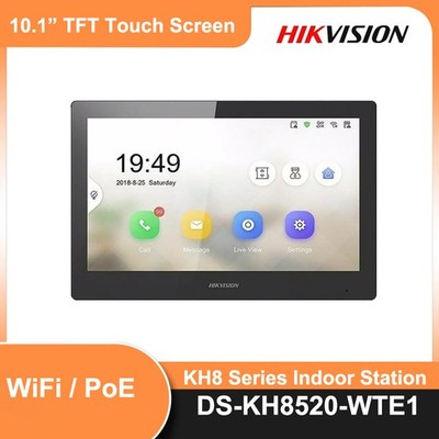 Hikvision DS-KH8520-WTE1 Intercom Indoor Station monitor toutchscreen PoE WiFi