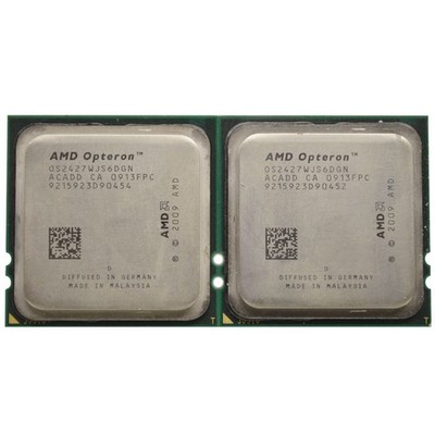 (Lot 2) AMD Opteron 2427 6 Core Processor CPU 2.2GHz OS2427WJS6DGN MATCHED PAIR