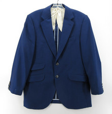 Charles Tyrwhitt Sport Coat Men 38 Short Blue Blazer Wool Classic Fit Jacket 