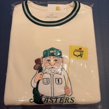 NEW 2026 Size Large Masters Crew Neck White GNOME Sweatshirt Augusta National