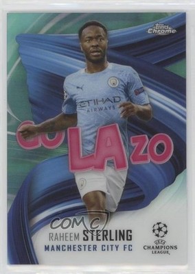 2020-21 Chrome UEFA Champions League Golazo Aqua Refractor Raheem Sterling 0s9u