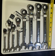 Craftsman Ratcheting Wrenches SAE / Metric Polished NEW WITH TAGS