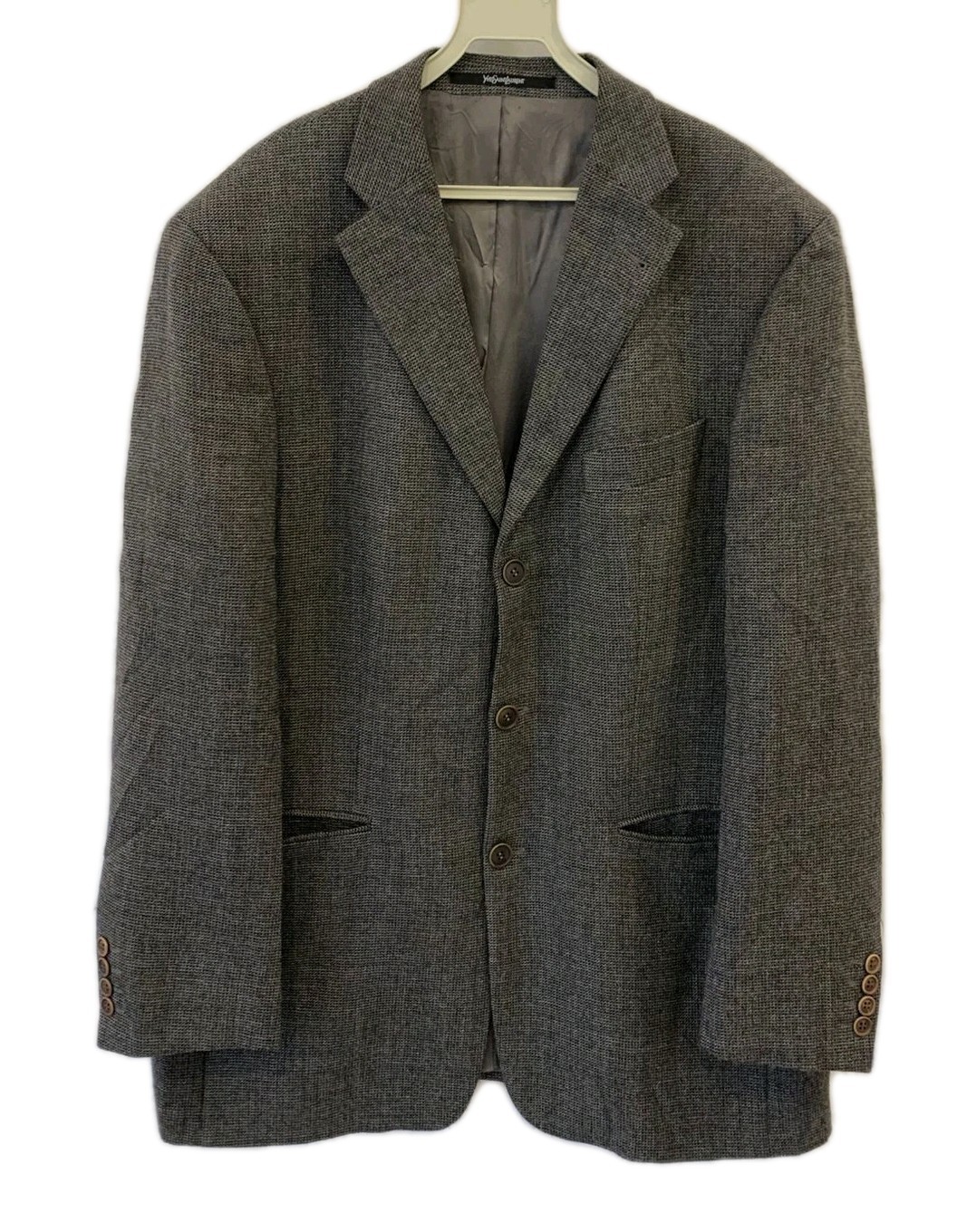Yves Saint Laurent Pour Homme Gray Wool Blazer Ja… - image 1