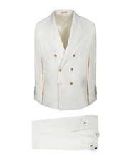 BRUNELLO CUCINELLI MEN'S OFF WHITE SILK LINEN SUIT MSRP 7855