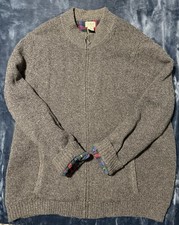 Vintage L.L. Bean Men  s XXL Tall Full Zip 100 Wool Sweater Late 90  s Great