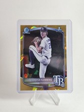 Cooper Flemming 2025 Bowman Chrome Draft Sapphire Edition - #BDC-166 Gold /50