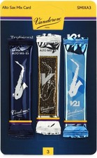 Vandoren SMIXA3 - Mixed Alto Saxophone Reeds - 3.0 3-pack 5-pack Bundle
