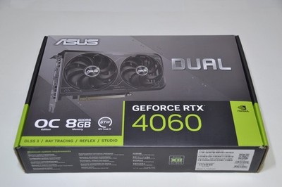 ASUS Dual Ge-force RTX 4060 OC 8GB GDDR6 (DUAL-RTX4060-O8G-V2) BOX AND COOLER