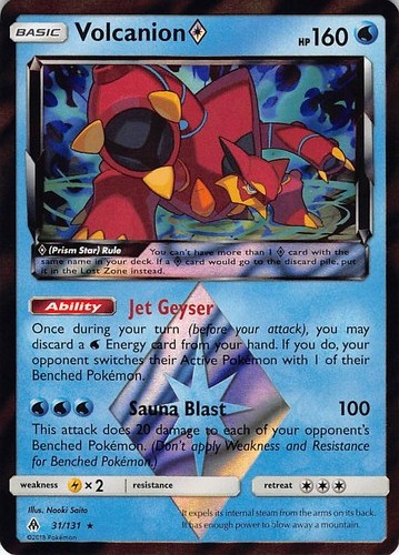 Volcanion ◇ 31/131 Forbidden Light Holo Near Mint