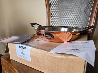 NIB Tramontina Barazzoni Italy Butterfly 3 Qt Everyday Pan Full Clad Copper