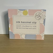 Silky Tots Bassinet Slip 100 Mulberry Silk Blush Pink Brand New in Box RRP 79