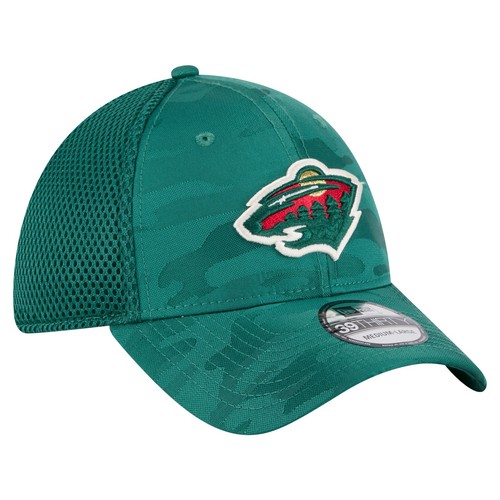 Men's New Era Green Minnesota Wild Active Subtle Camo 39THIRTY Flex Hat - Picture 3 of 6
