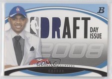 2008-09 Bowman Draft Picks & Stars Day Issue Relics Blue /50 Eric Gordon 7y2