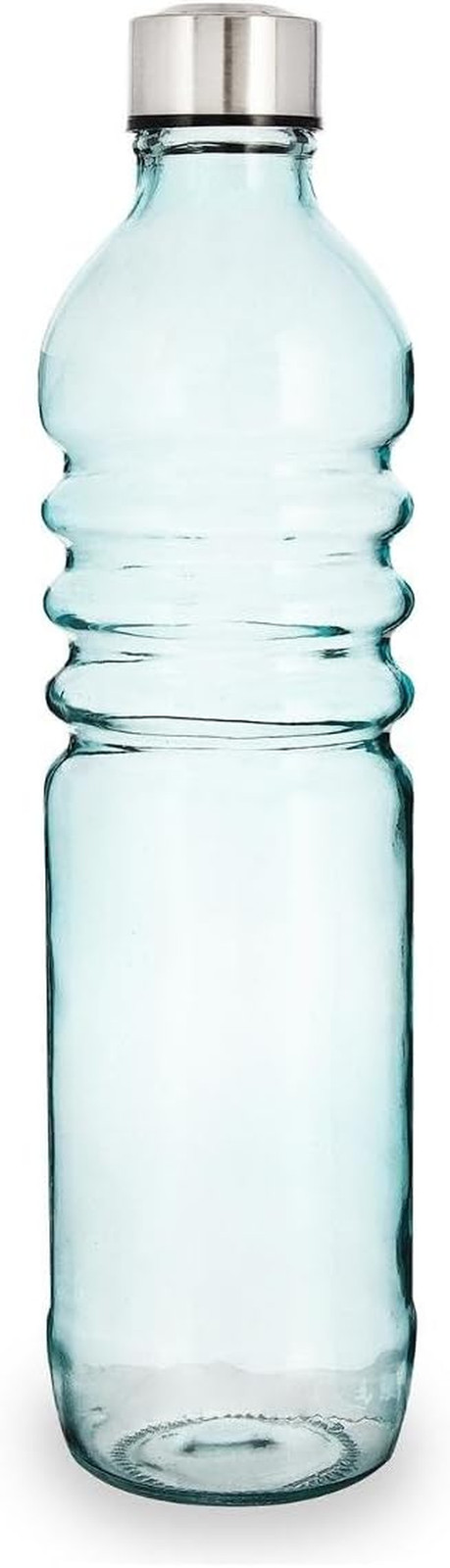 Bottiglia Vetro Blu 1.25L Rilievo Fresh QD - Eleganza per la Tavola