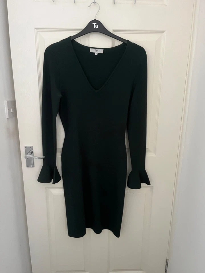 Issa London dark green size 12 dress. worn once and in very good condition. - Image 2 of 4
