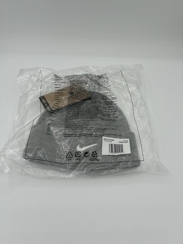 Nike Mens Terra Swoosh Beanie Hat Gray with White Logo - HF0189-063 - OSFM - NWT - Picture 6 of 6