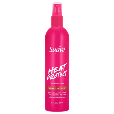 Suave Heat Protect Spray, Lightweight, Reduces Blow Dry Time, Protects Up to 450