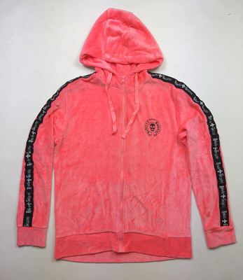 Roberto Geissini  Velour Women's   track jumper  zip Hoodie  hooded size M