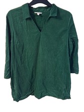 Seasalt Cornwall Lavethan Tunic Dress Size UK 16 Corduroy Organic Cotton Green