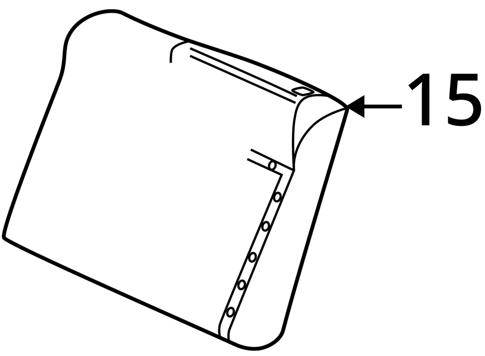 SE ADAPTA A 2000-2005 SATURN L300 L200 PAD ASM R/ASIENTO BK CUSH CON 90585109 - NUEVO OEM Foto 3 de 3