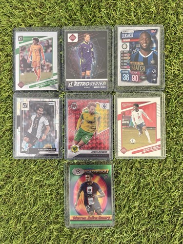 Soccer Card Lot Saka Neuer Zaïre-Emery RC Ochoa Sargent Lukaku