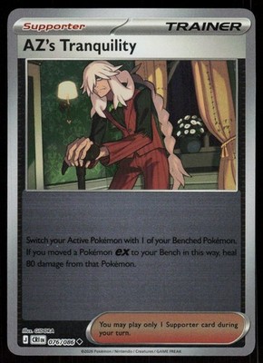 AZ's Tranquility 076/086 Uncommon Chaos Rising Pokemon Reverse Holo Near Mint