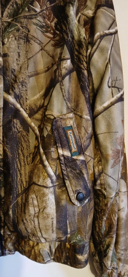 Remington Realtree Camo Hooded Jacket Full Zip Coat Youth Size 16/18 Hunting - Image 2 of 4