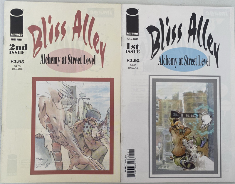 BLISS ALLEY. NUMBER'S 1 & 2.  (2 ISSUE 1997 HIGH GRADE  LOT).  IMAGE COMICS.